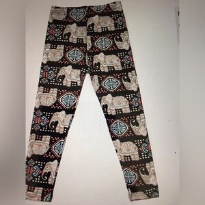 Girls Elephant Leggings size Large